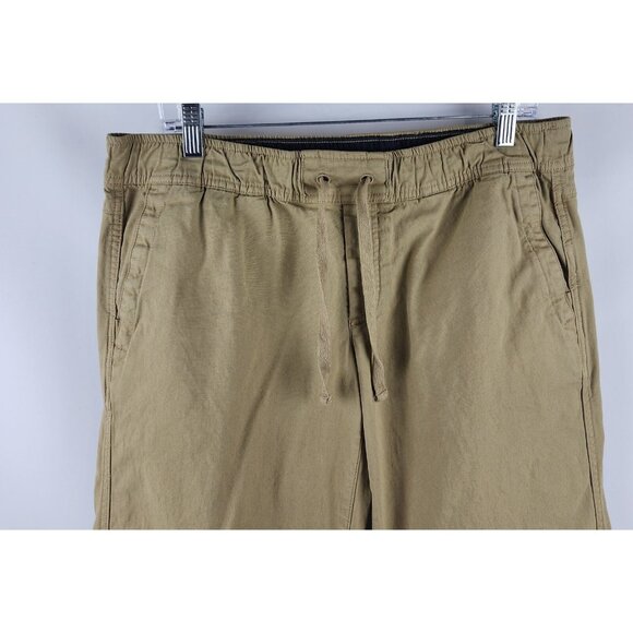 The North Face Pants Men L Tan Chino Hiking Drawstring Elastic Waist Outdoors - Picture 2 of 11